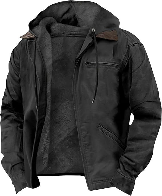 Herren-Kapuzenjacke mit Reißverschluss