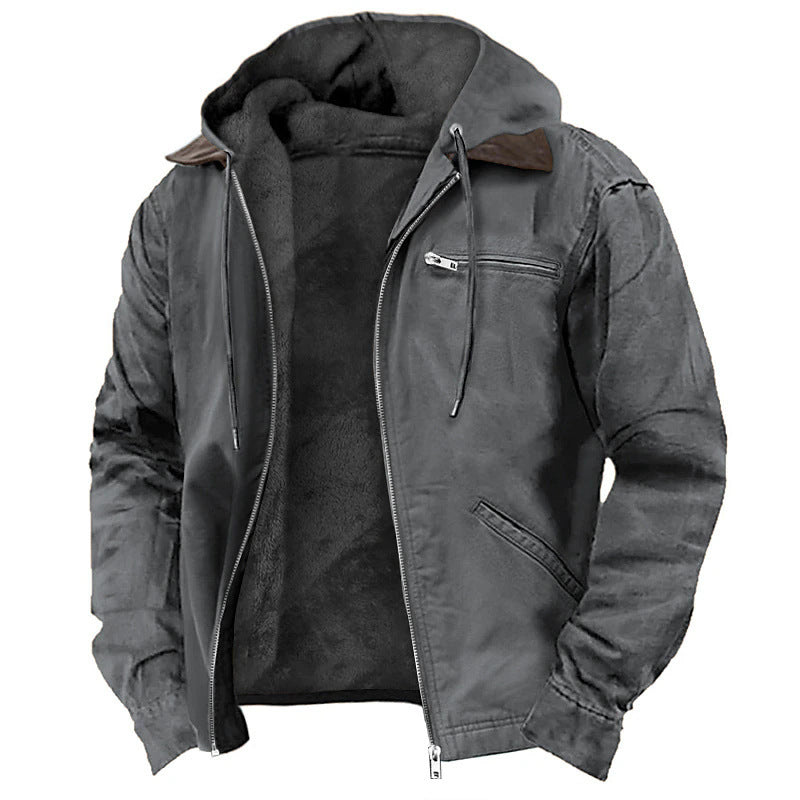 Herren-Kapuzenjacke mit Reißverschluss
