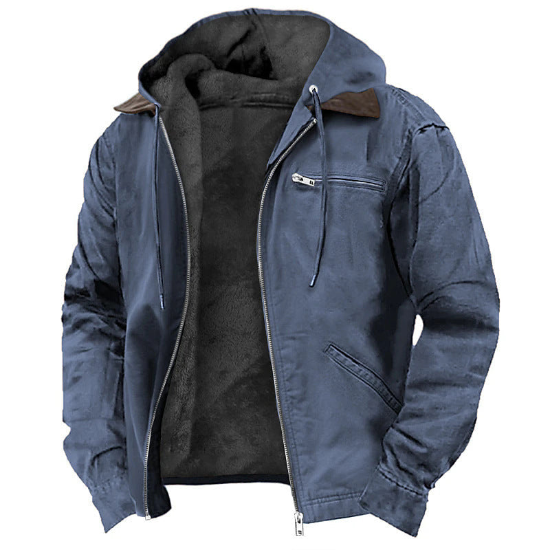 Herren-Kapuzenjacke mit Reißverschluss