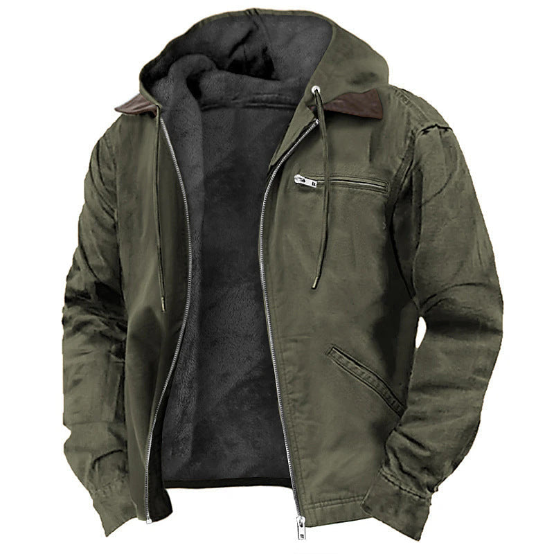 Herren-Kapuzenjacke mit Reißverschluss