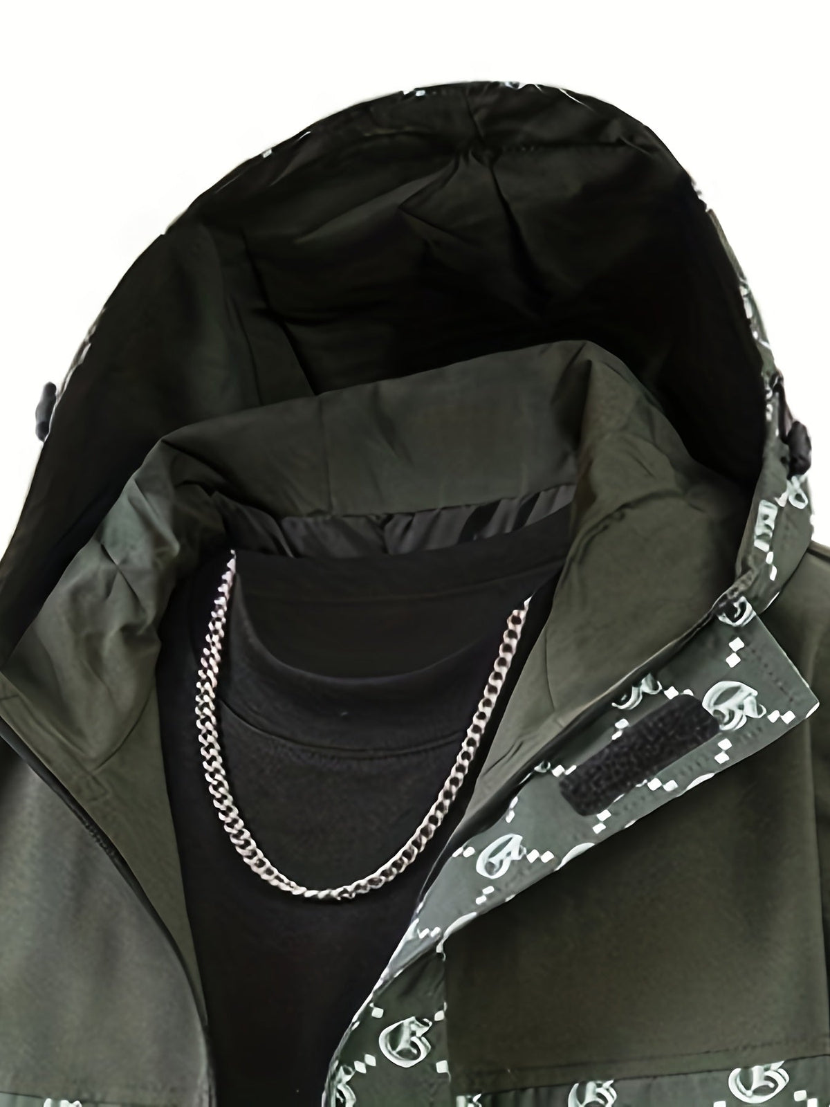 Herren-Kapuzenjacke | Reguläre Passform | Windbreaker mit Reißverschluss | Outdoor-Freizeitlook