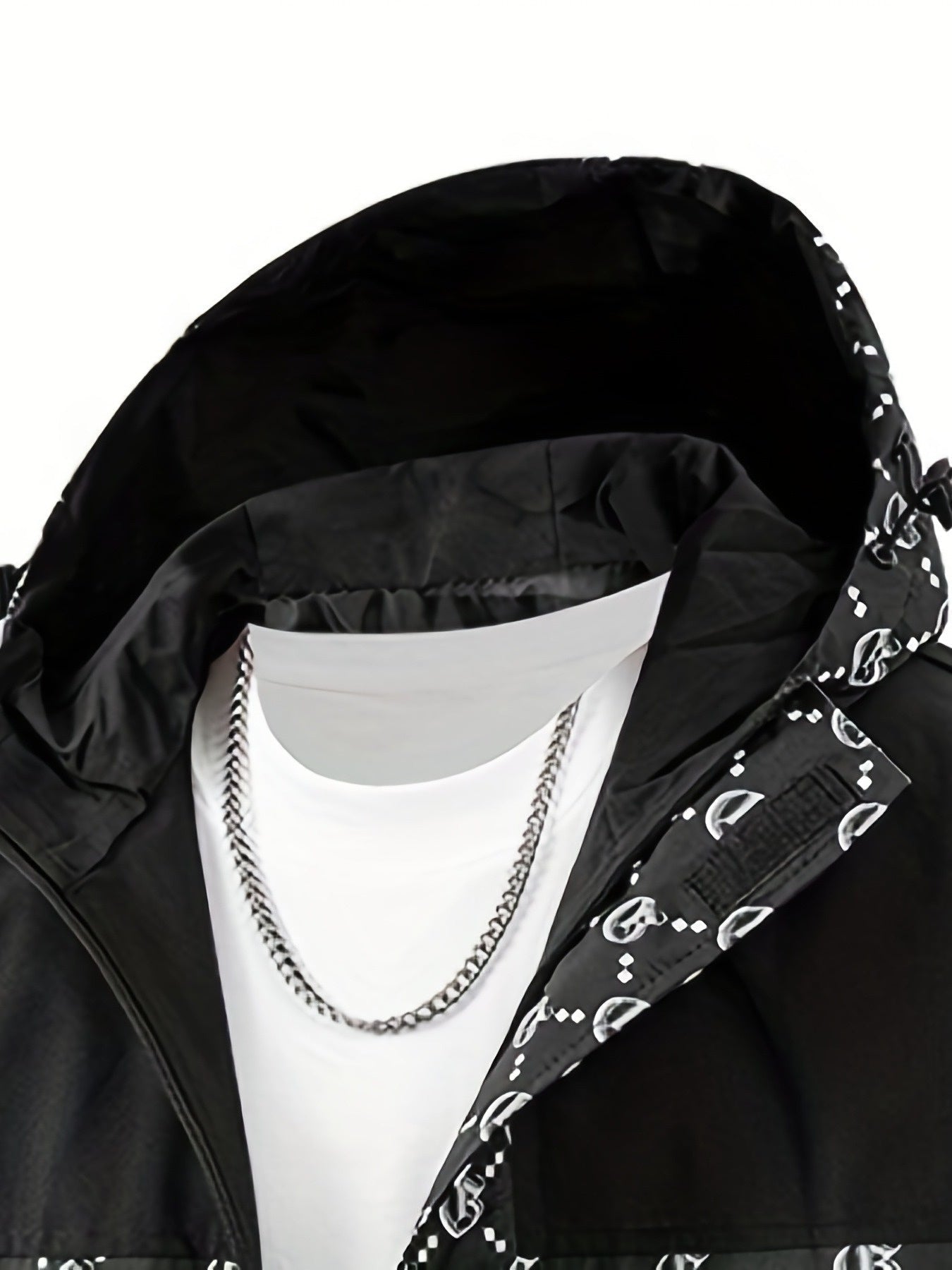 Herren-Kapuzenjacke | Reguläre Passform | Windbreaker mit Reißverschluss | Outdoor-Freizeitlook