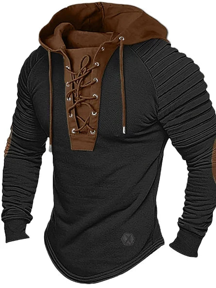 Herren-Kapuzenpullover mit Schnürung