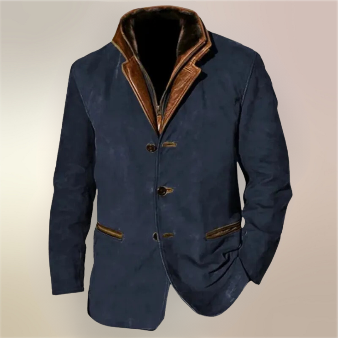 Herren-Lederjacke aus Hirschleder im Vintage-Stil – Klassische Eleganz & moderner Komfort