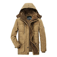 Herren-Parkajacke mit Kapuze