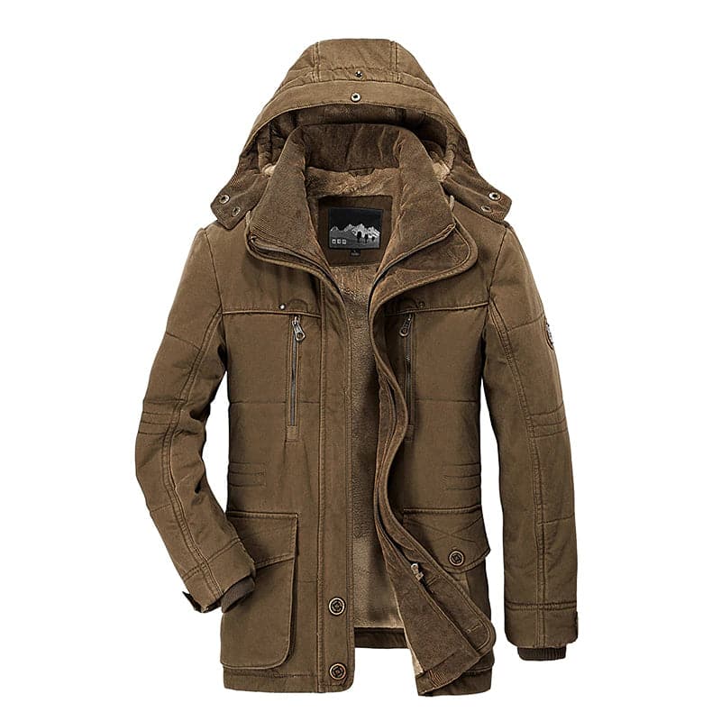 Herren-Parkajacke mit Kapuze