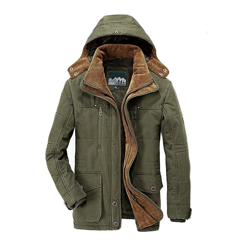 Herren-Parkajacke mit Kapuze