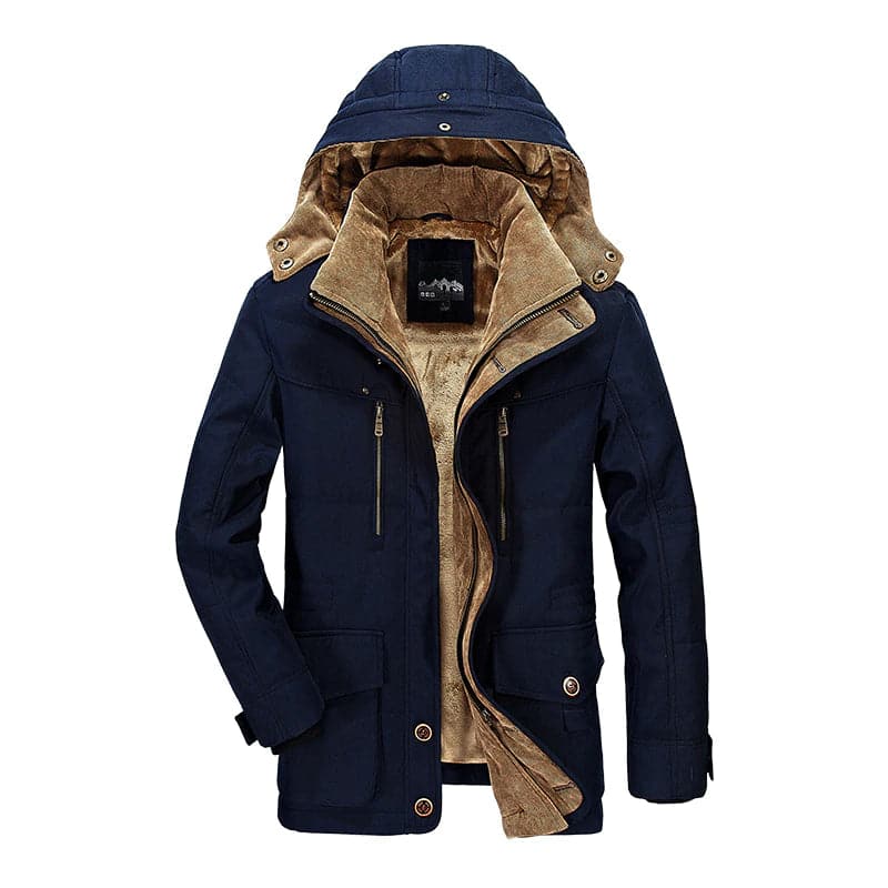Herren-Parkajacke mit Kapuze