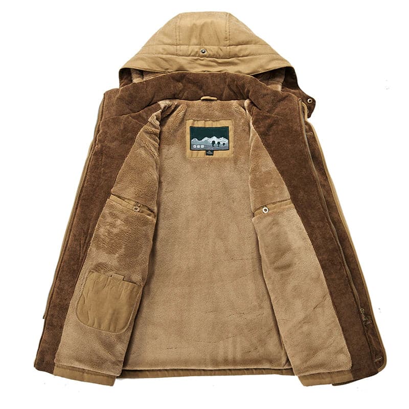 Herren-Parkajacke mit Kapuze
