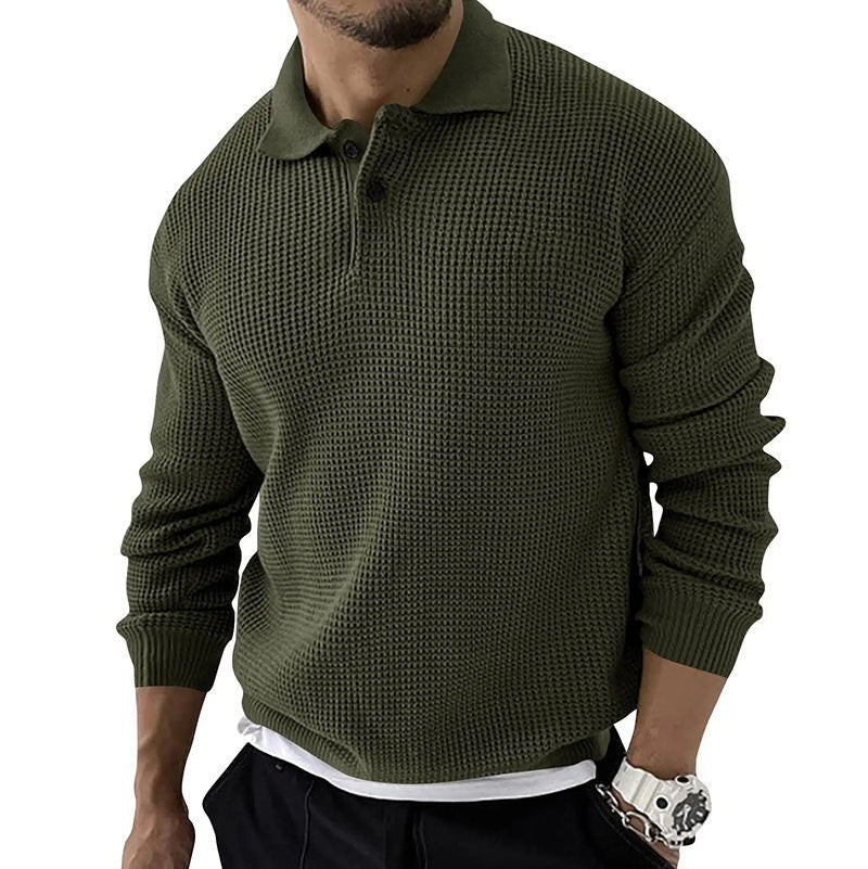 Herren-Polopullover mit Knopfleiste