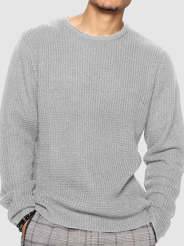 Herren-Pullover im Relaxed Fit mit Rundhalsausschnitt
