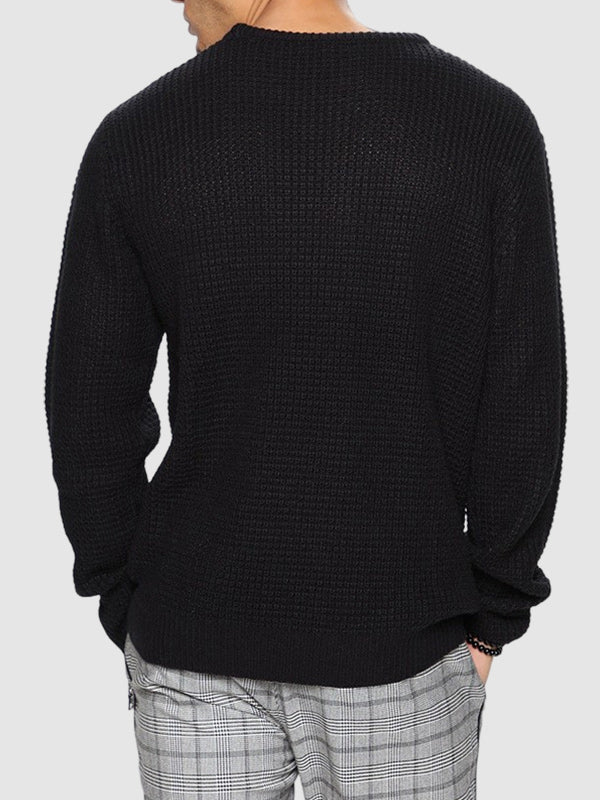 Herren-Pullover im Relaxed Fit mit Rundhalsausschnitt