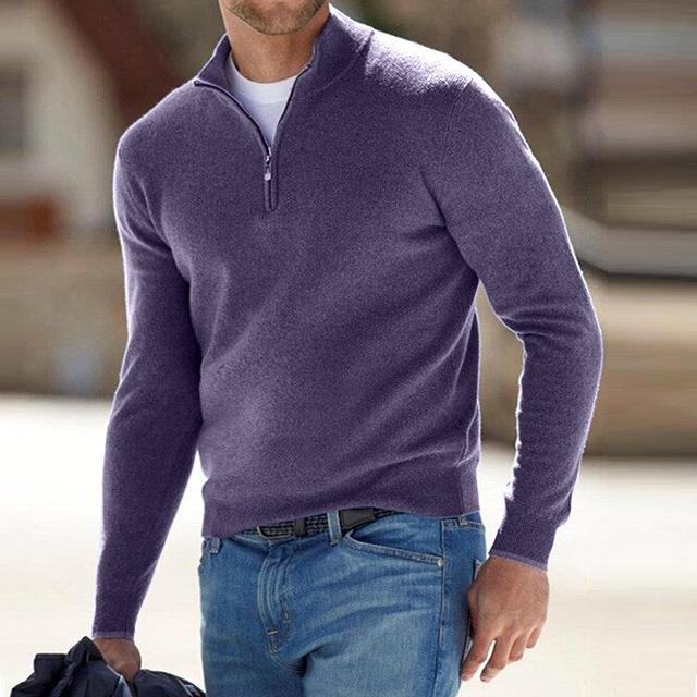 Herren-Pullover mit Reißverschluss