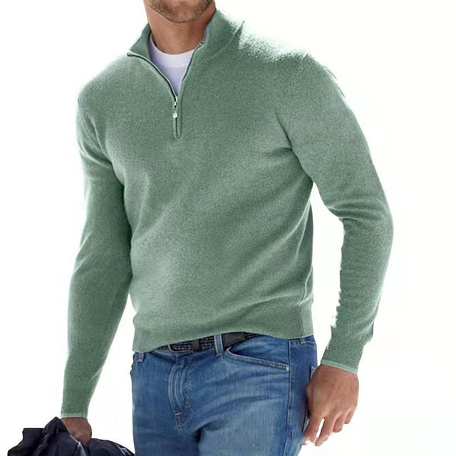 Herren-Pullover mit Reißverschluss