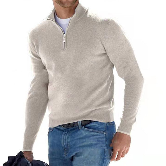 Herren-Pullover mit Reißverschluss