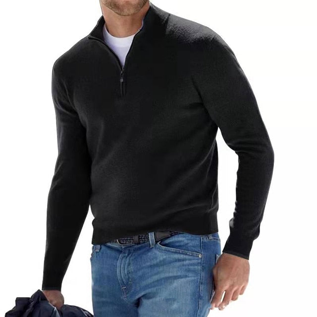Herren-Pullover mit Reißverschluss