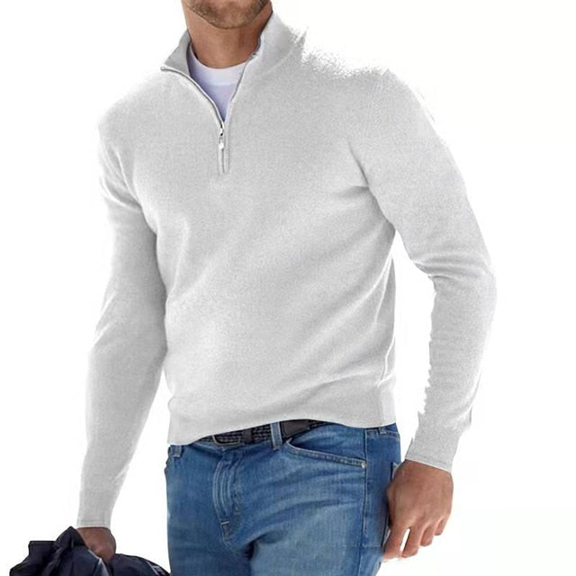 Herren-Pullover mit Reißverschluss
