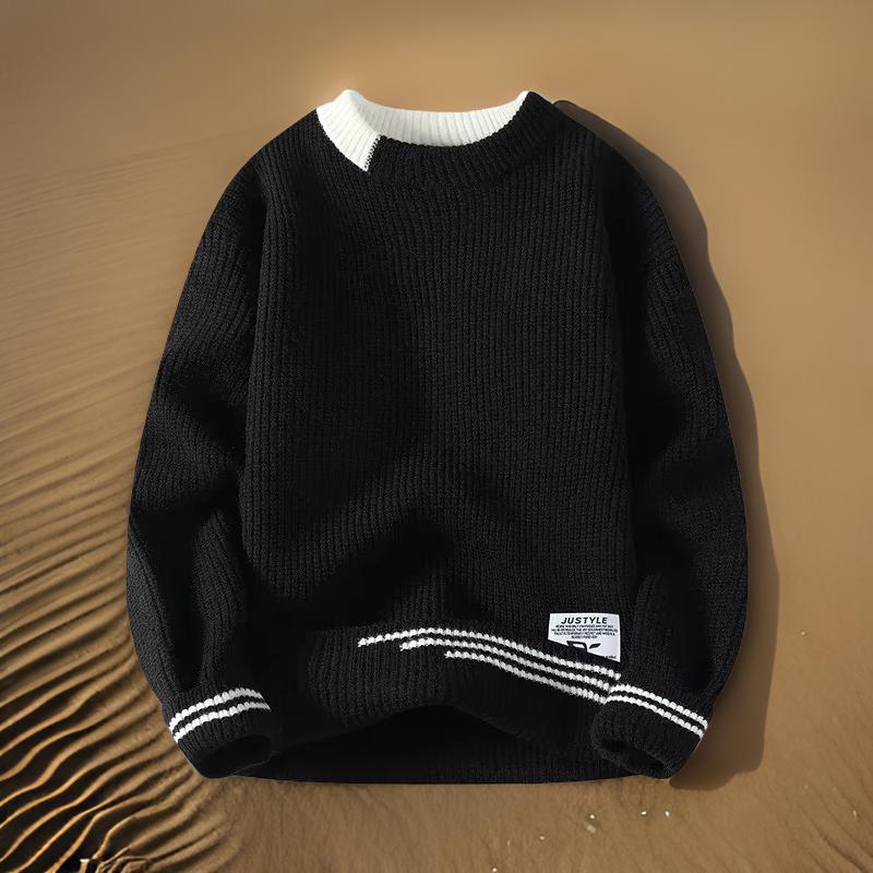 Herren-Pullover mit Rundhalsausschnitt