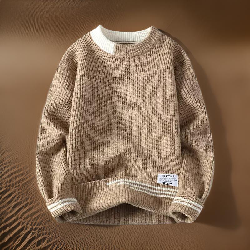 Herren-Pullover mit Rundhalsausschnitt