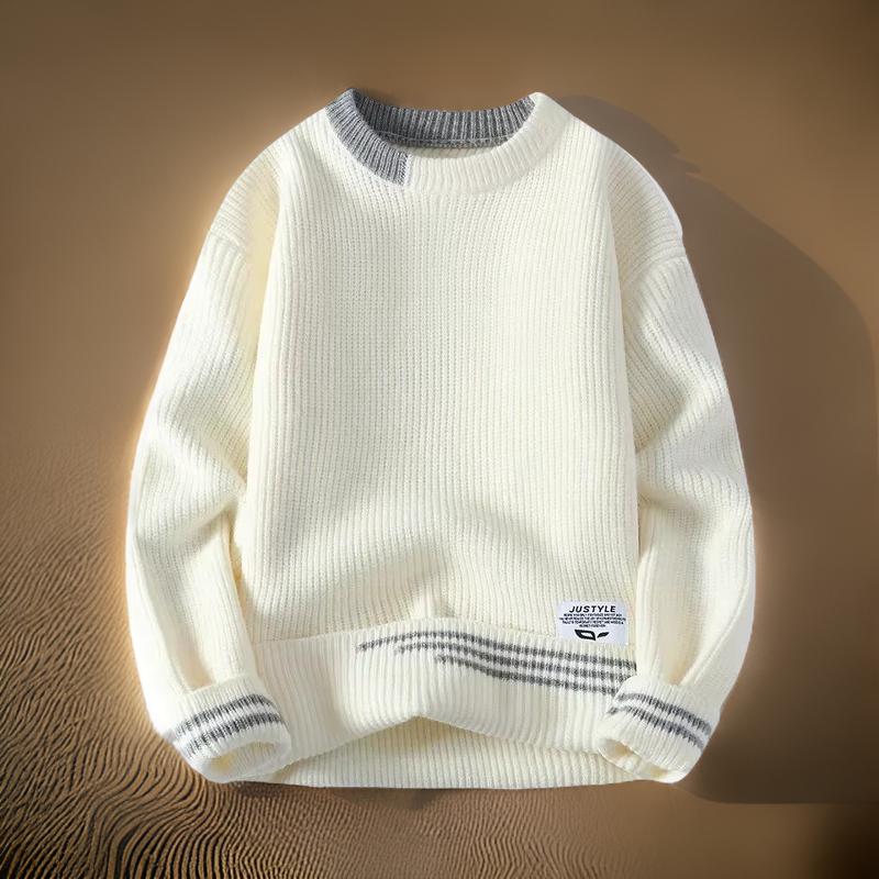 Herren-Pullover mit Rundhalsausschnitt