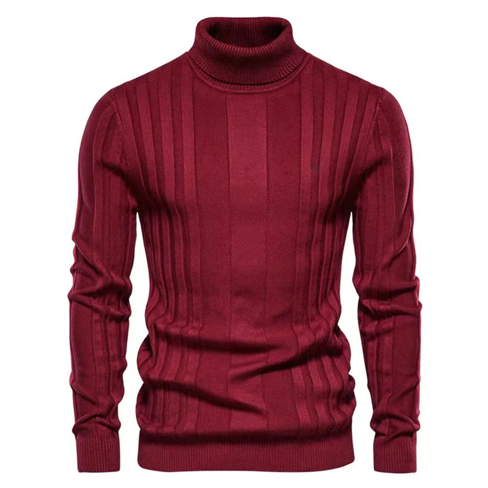Herren-Rollkragenpullover im Slim Fit