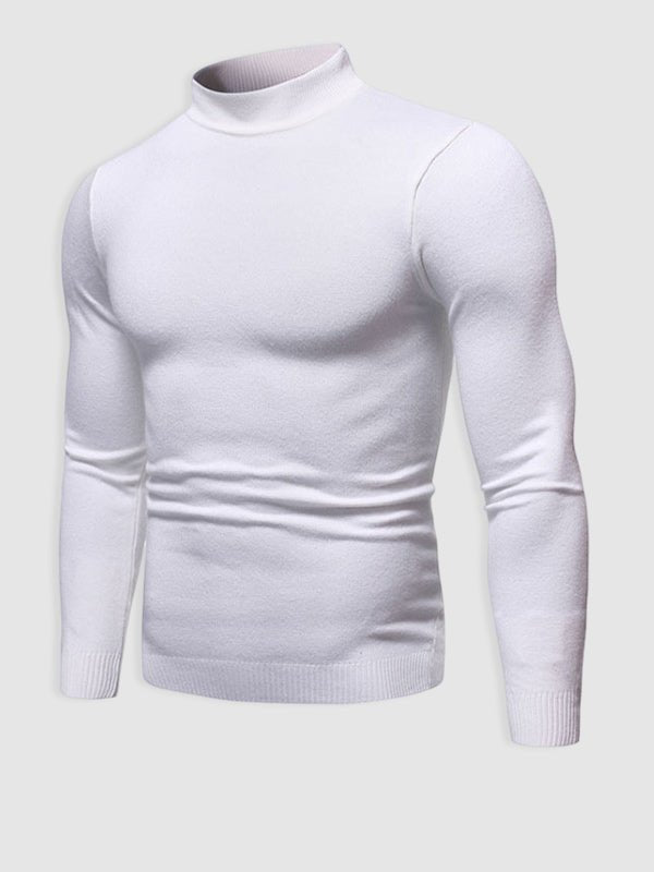 Herren-Rollkragenpullover im Slim Fit