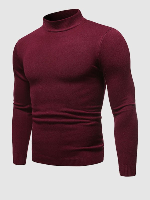 Herren-Rollkragenpullover im Slim Fit