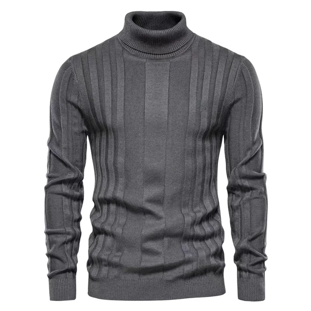 Herren-Rollkragenpullover im Slim Fit