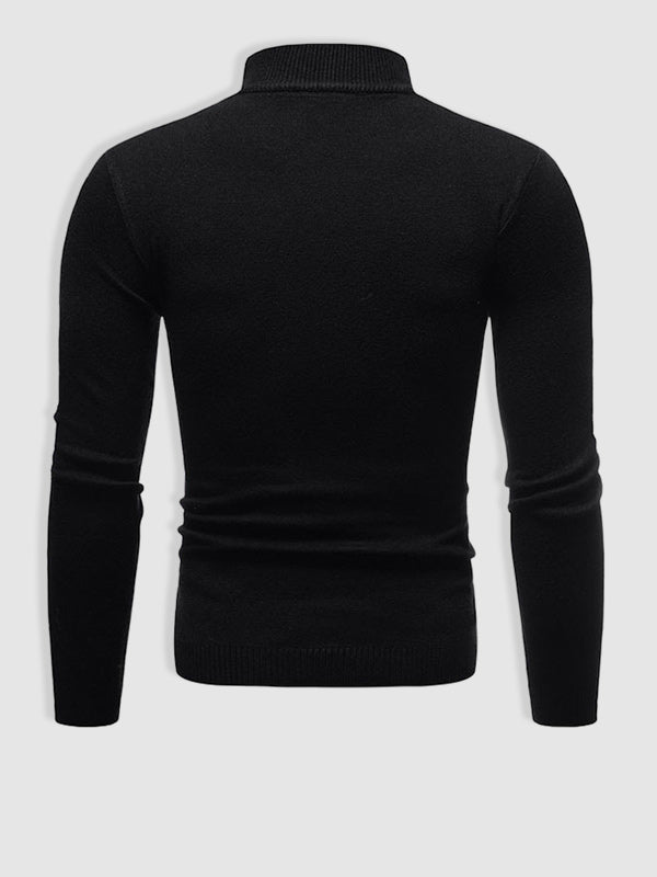 Herren-Rollkragenpullover im Slim Fit