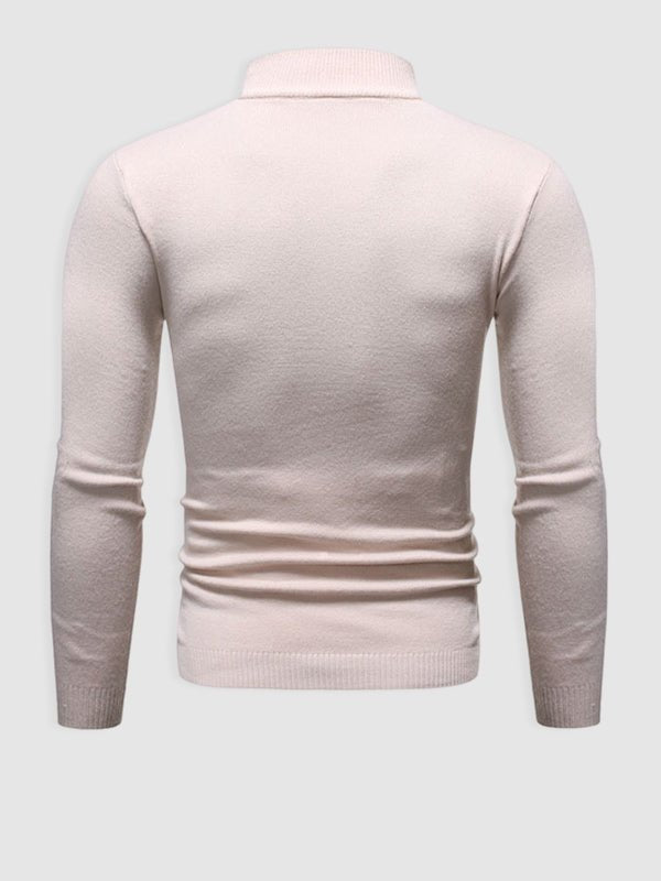 Herren-Rollkragenpullover im Slim Fit