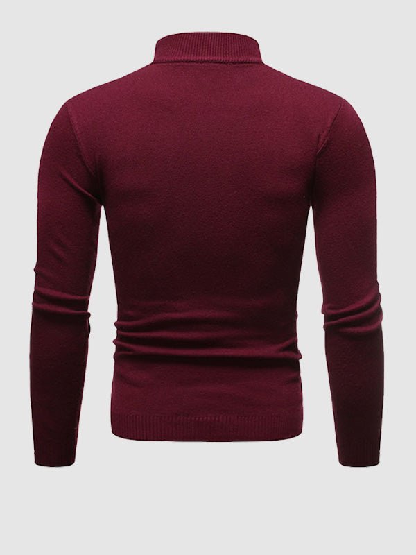 Herren-Rollkragenpullover im Slim Fit