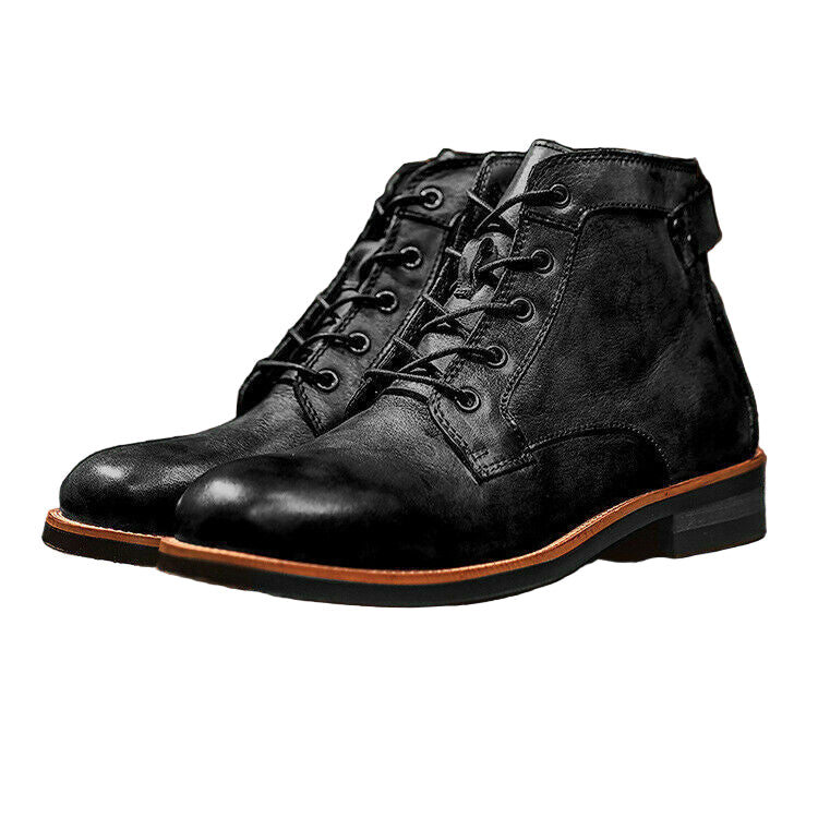Herren-Schnürstiefel aus Leder