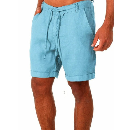 Herren-Shorts aus Baumwolle und Leinen