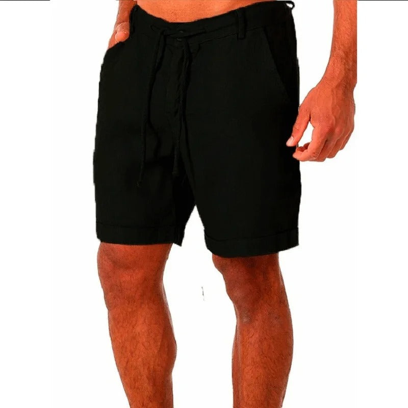 Herren-Shorts aus Baumwolle und Leinen