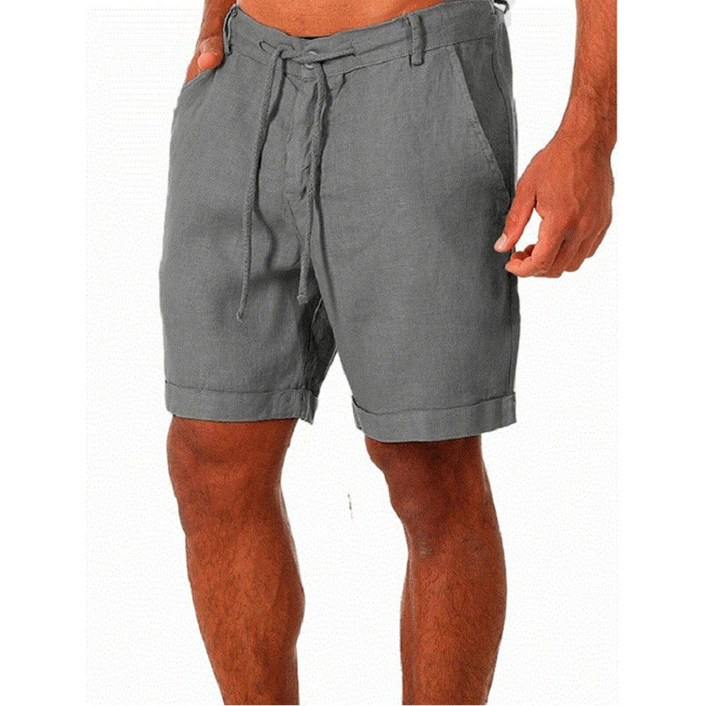 Herren-Shorts aus Baumwolle und Leinen