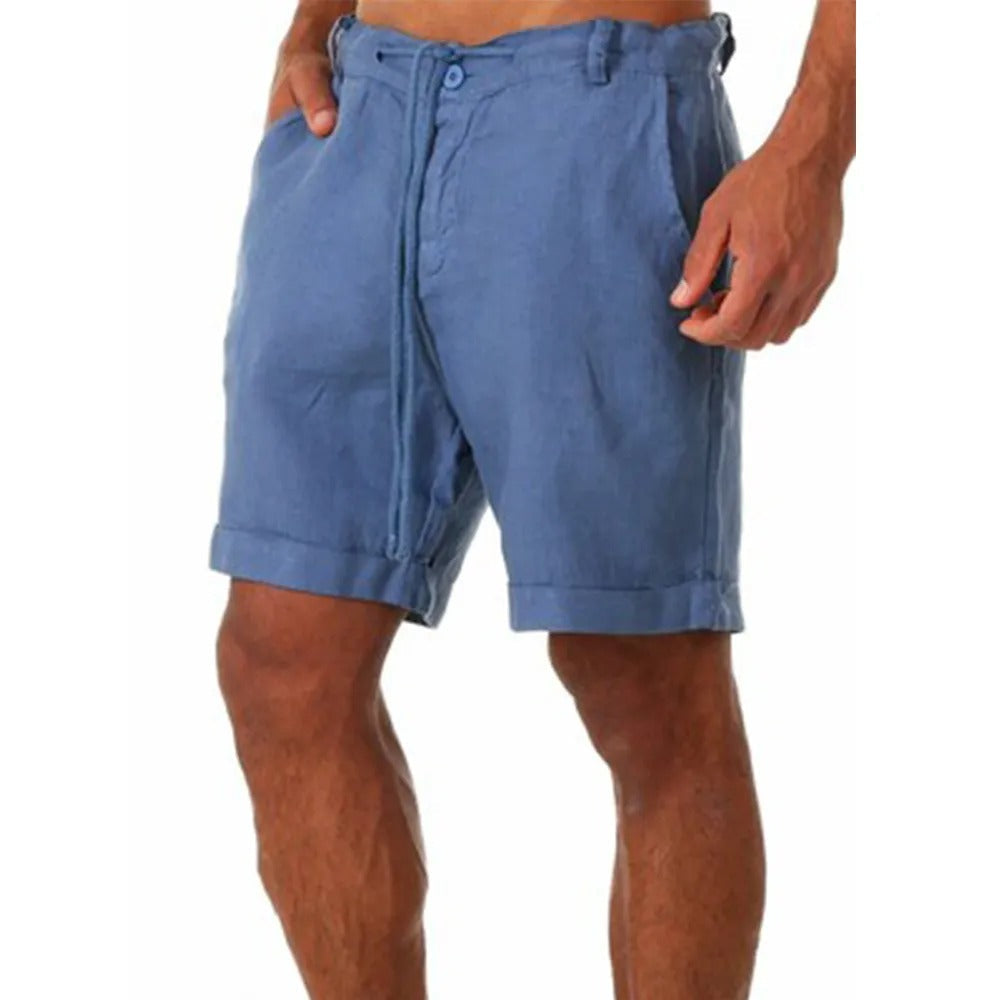Herren-Shorts aus Baumwolle und Leinen