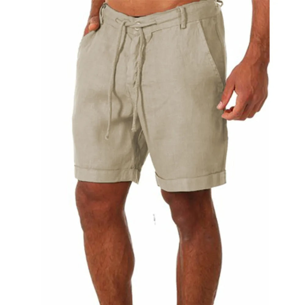 Herren-Shorts aus Baumwolle und Leinen