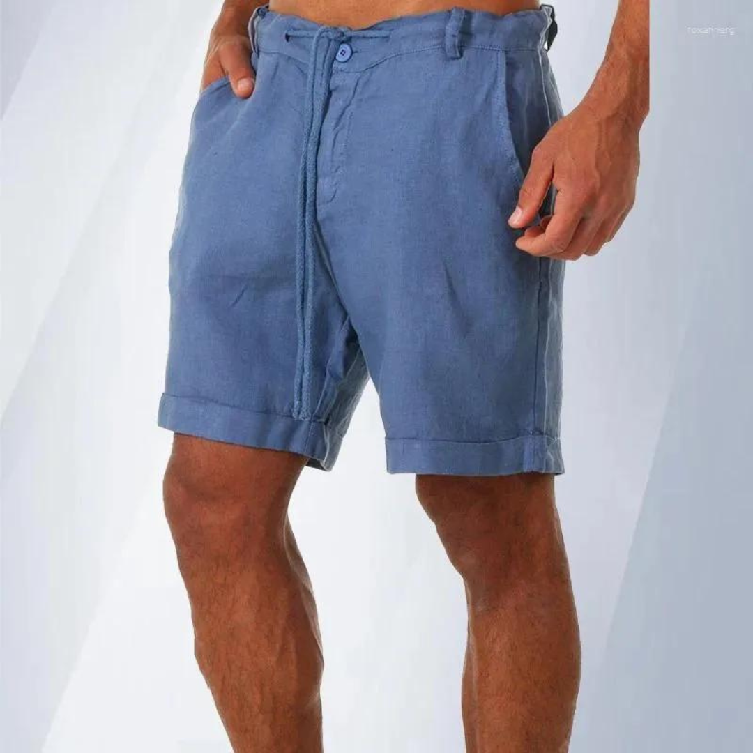 Herren-Shorts aus Baumwolle und Leinen