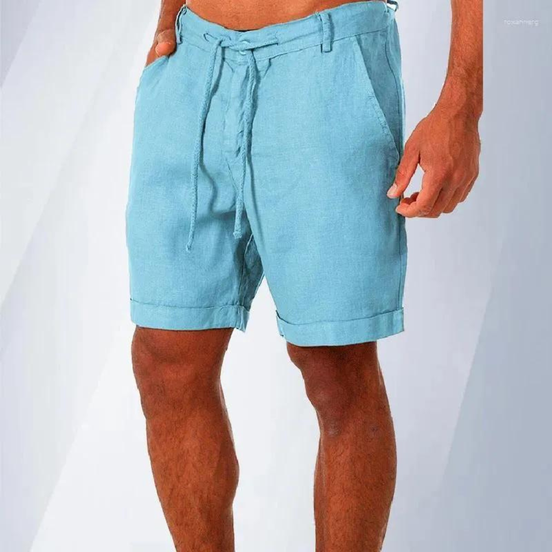 Herren-Shorts aus Baumwolle und Leinen