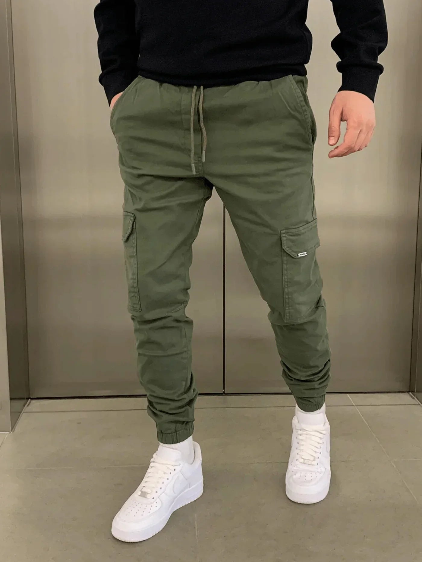 Herren-Slim-Fit-Cargohose