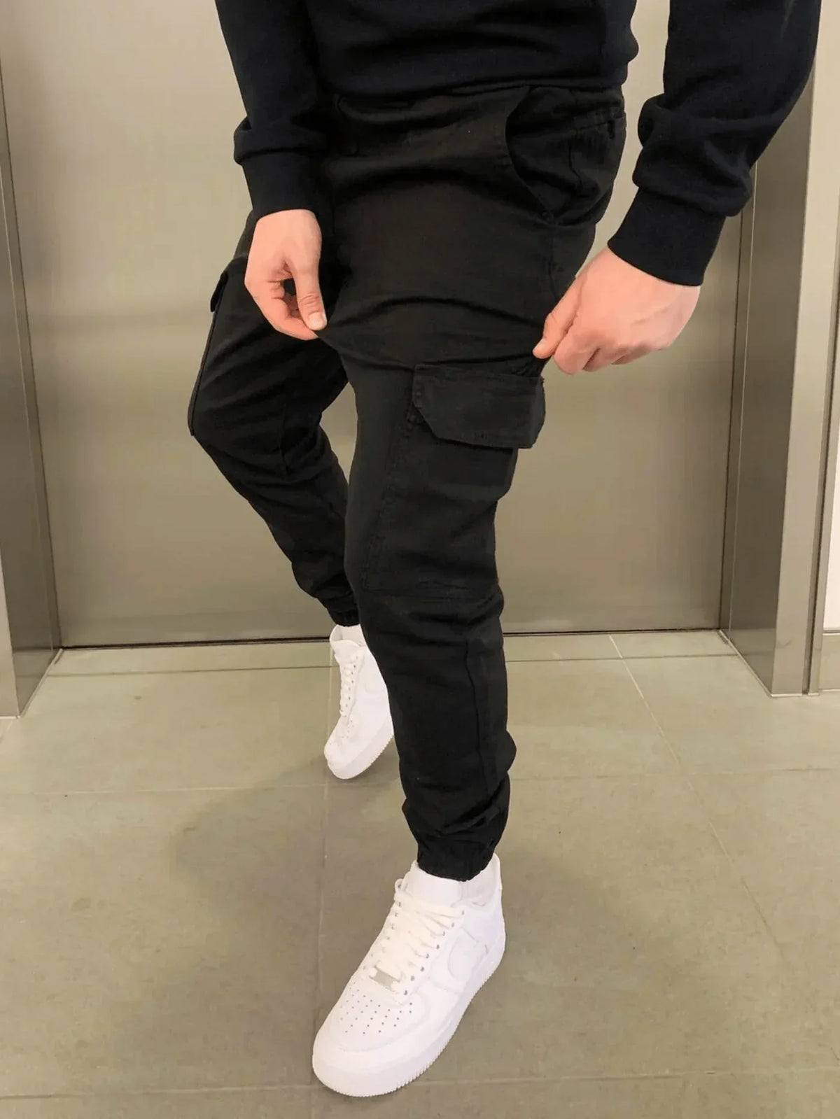 Herren-Slim-Fit-Cargohose