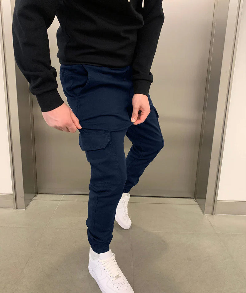Herren-Slim-Fit-Cargohose