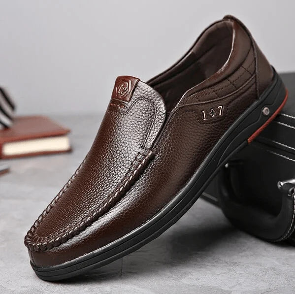 Herren-Slipper aus echtem Leder