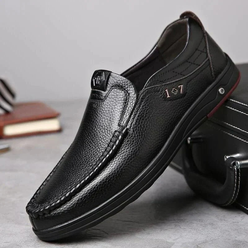 Herren-Slipper aus echtem Leder