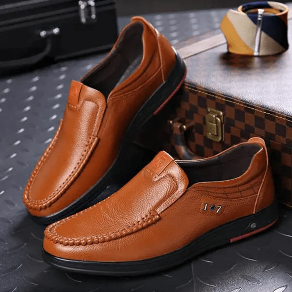 Herren-Slipper aus echtem Leder