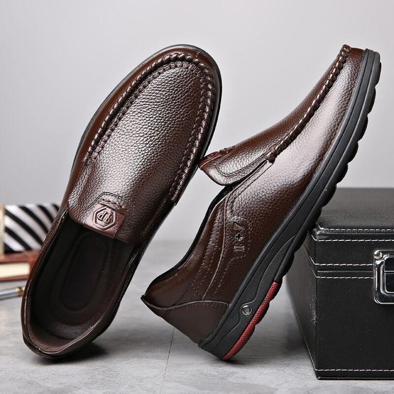 Herren-Slipper aus echtem Leder