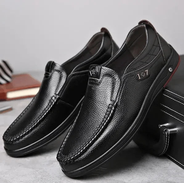 Herren-Slipper aus echtem Leder