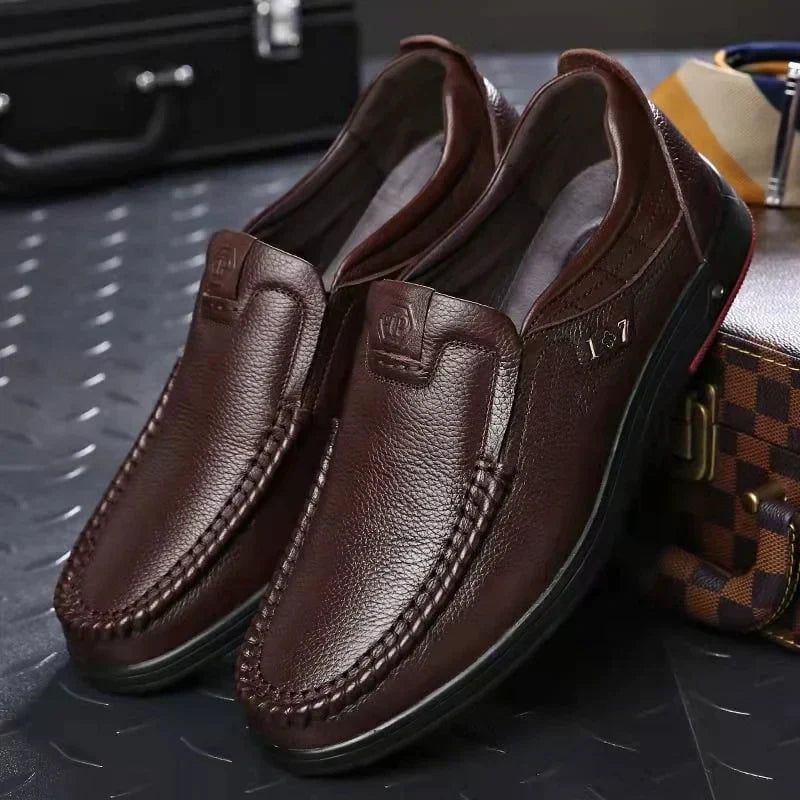 Herren-Slipper aus echtem Leder