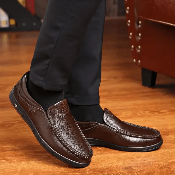 Herren-Slipper aus echtem Leder
