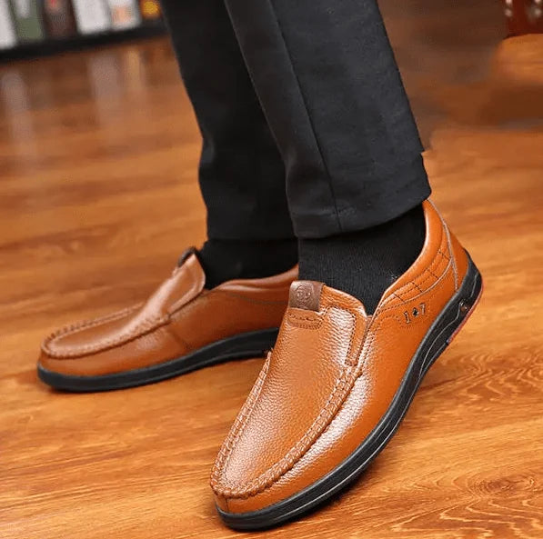 Herren-Slipper aus echtem Leder